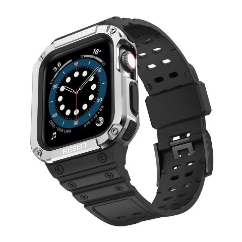 Protect Strap Band opaska z etui do Apple Watch 9 / 8 / 7 / 6 / 5 / 4 / 3 / 2 / SE / SE2 (41 / 40 / 38mm) obudowa pancerny pokro Protect Strap Band opaska z etui do Apple Watch 9 / 8 / 7 / 6 / 5 / 4 / 3 / 2 / SE / SE2 (41 / 40 / 38mm) obudowa pancerny pokro