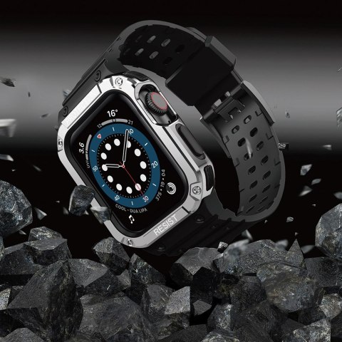 Protect Strap Band opaska z etui do Apple Watch 9 / 8 / 7 / 6 / 5 / 4 / 3 / 2 / SE / SE2 (41 / 40 / 38mm) obudowa pancerny pokro Protect Strap Band opaska z etui do Apple Watch 9 / 8 / 7 / 6 / 5 / 4 / 3 / 2 / SE / SE2 (41 / 40 / 38mm) obudowa pancerny pokro