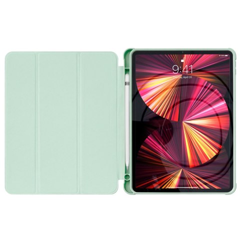 Stand Tablet Case etui Smart Cover pokrowiec na iPad mini 2021 z funkcja podstawki zielony Stand Tablet Case etui Smart Cover pokrowiec na iPad mini 2021 z funkcja podstawki zielony
