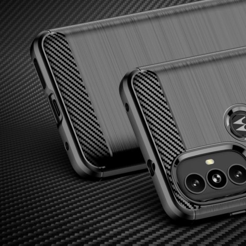 Carbon Case elastyczne etui pokrowiec Motorola Moto G Power 2022 czarny Carbon Case elastyczne etui pokrowiec Motorola Moto G Power 2022 czarny