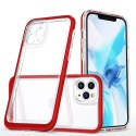 Clear 3in1 etui do iPhone 11 Pro Max żelowy pokrowiec z ramką czerwony Clear 3in1 etui do iPhone 11 Pro Max żelowy pokrowiec z ramką czerwony