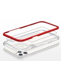 Clear 3in1 etui do iPhone 11 Pro Max żelowy pokrowiec z ramką czerwony Clear 3in1 etui do iPhone 11 Pro Max żelowy pokrowiec z ramką czerwony