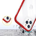 Clear 3in1 etui do iPhone 11 Pro Max żelowy pokrowiec z ramką czerwony Clear 3in1 etui do iPhone 11 Pro Max żelowy pokrowiec z ramką czerwony