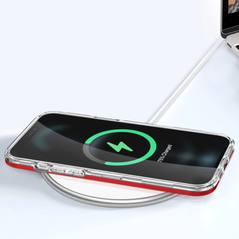 Clear 3in1 etui do iPhone 11 Pro Max żelowy pokrowiec z ramką czerwony Clear 3in1 etui do iPhone 11 Pro Max żelowy pokrowiec z ramką czerwony