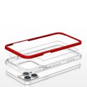 Clear 3in1 etui do iPhone 13 Pro żelowy pokrowiec z ramką czerwony Clear 3in1 etui do iPhone 13 Pro żelowy pokrowiec z ramką czerwony