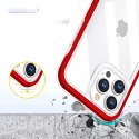 Clear 3in1 etui do iPhone 13 Pro żelowy pokrowiec z ramką czerwony Clear 3in1 etui do iPhone 13 Pro żelowy pokrowiec z ramką czerwony