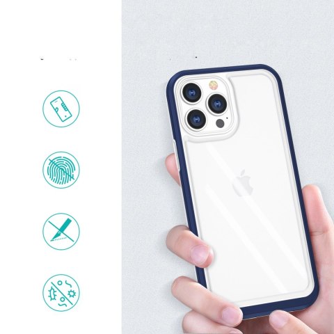 Clear 3in1 etui do iPhone 13 Pro żelowy pokrowiec z ramką niebieski Clear 3in1 etui do iPhone 13 Pro żelowy pokrowiec z ramką niebieski
