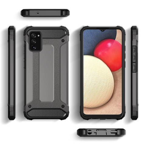 Hybrid Armor pancerne hybrydowe etui pokrowiec Samsung Galaxy A03s czarny Hybrid Armor pancerne hybrydowe etui pokrowiec Samsung Galaxy A03s czarny
