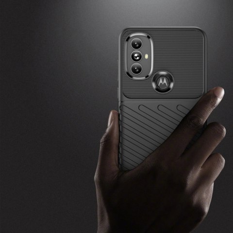 Thunder Case elastyczne pancerne etui pokrowiec Motorola Moto G Power 2022 czarny Thunder Case elastyczne pancerne etui pokrowiec Motorola Moto G Power 2022 czarny