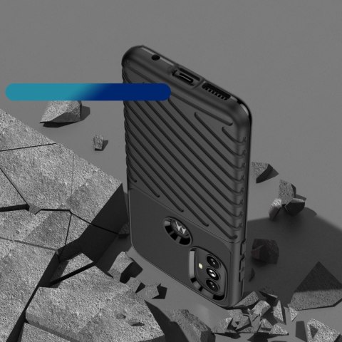 Thunder Case elastyczne pancerne etui pokrowiec Motorola Moto G Power 2022 czarny Thunder Case elastyczne pancerne etui pokrowiec Motorola Moto G Power 2022 czarny