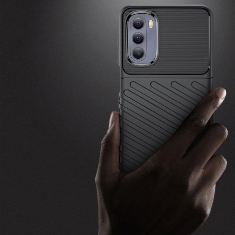 Thunder Case elastyczne pancerne etui pokrowiec Motorola Moto G Stylus 2022 czarny Thunder Case elastyczne pancerne etui pokrowiec Motorola Moto G Stylus 2022 czarny