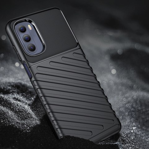 Thunder Case elastyczne pancerne etui pokrowiec Motorola Moto G Stylus 2022 czarny Thunder Case elastyczne pancerne etui pokrowiec Motorola Moto G Stylus 2022 czarny