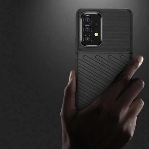 Thunder Case elastyczne pancerne etui pokrowiec Samsung Galaxy A53 5G czarny Thunder Case elastyczne pancerne etui pokrowiec Samsung Galaxy A53 5G czarny