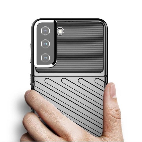 Thunder Case elastyczne pancerne etui pokrowiec Samsung Galaxy S22+ (S22 Plus) niebieski Thunder Case elastyczne pancerne etui pokrowiec Samsung Galaxy S22+ (S22 Plus) niebieski