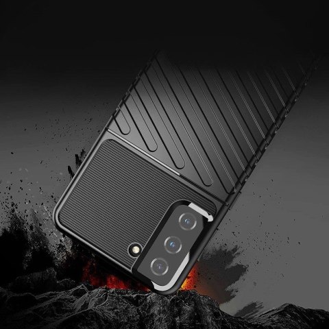 Thunder Case elastyczne pancerne etui pokrowiec Samsung Galaxy S22+ (S22 Plus) niebieski Thunder Case elastyczne pancerne etui pokrowiec Samsung Galaxy S22+ (S22 Plus) niebieski