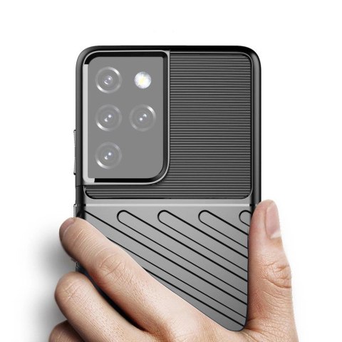 Thunder Case elastyczne pancerne etui pokrowiec Samsung Galaxy S22 Ultra czarny Thunder Case elastyczne pancerne etui pokrowiec Samsung Galaxy S22 Ultra czarny