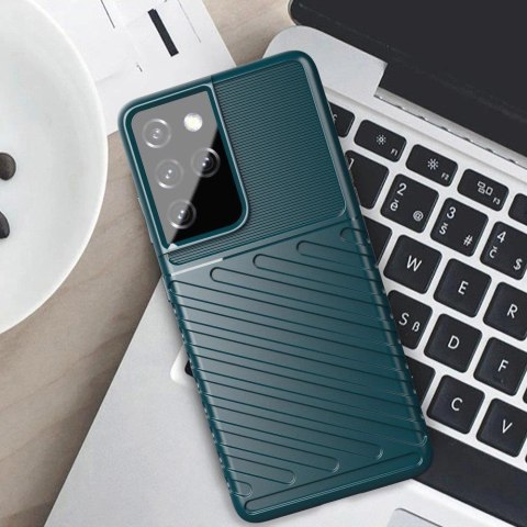 Thunder Case elastyczne pancerne etui pokrowiec Samsung Galaxy S22 Ultra czarny Thunder Case elastyczne pancerne etui pokrowiec Samsung Galaxy S22 Ultra czarny
