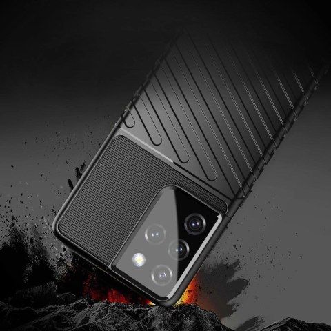 Thunder Case elastyczne pancerne etui pokrowiec Samsung Galaxy S22 Ultra niebieski Thunder Case elastyczne pancerne etui pokrowiec Samsung Galaxy S22 Ultra niebieski