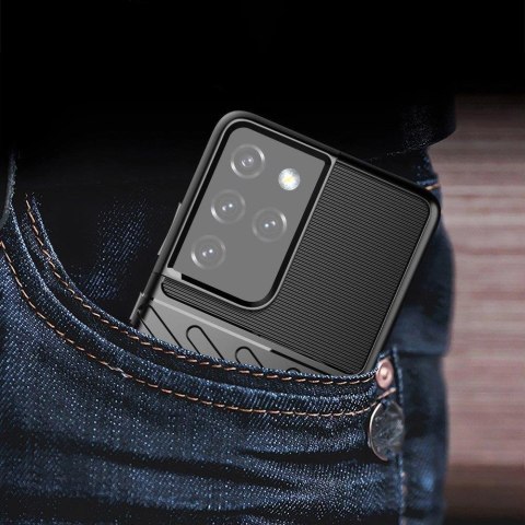 Thunder Case elastyczne pancerne etui pokrowiec Samsung Galaxy S22 Ultra niebieski Thunder Case elastyczne pancerne etui pokrowiec Samsung Galaxy S22 Ultra niebieski
