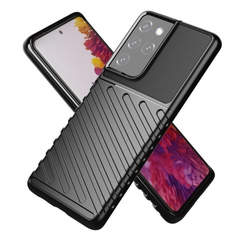 Thunder Case elastyczne pancerne etui pokrowiec Samsung Galaxy S22 Ultra niebieski Thunder Case elastyczne pancerne etui pokrowiec Samsung Galaxy S22 Ultra niebieski