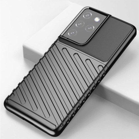 Thunder Case elastyczne pancerne etui pokrowiec Samsung Galaxy S22 Ultra niebieski Thunder Case elastyczne pancerne etui pokrowiec Samsung Galaxy S22 Ultra niebieski