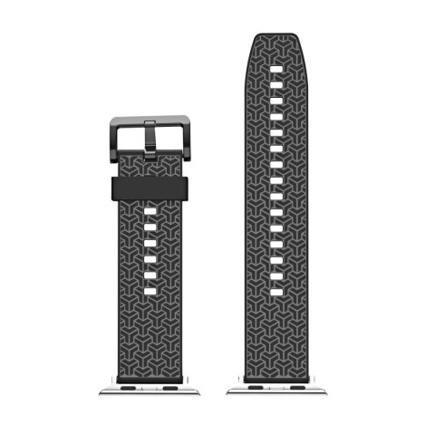 Watch Strap Y pasek do Apple Watch 7 / 6 / 5 / 4 / 3 / 2 / SE (45 / 44 / 42mm) opaska bransoleta do zegarka czarny Watch Strap Y pasek do Apple Watch 7 / 6 / 5 / 4 / 3 / 2 / SE (45 / 44 / 42mm) opaska bransoleta do zegarka czarny