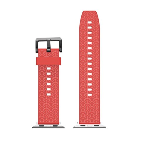 Watch Strap Y pasek do Apple Watch 7 / 6 / 5 / 4 / 3 / 2 / SE (45 / 44 / 42mm) opaska bransoleta do zegarka czerwony Watch Strap Y pasek do Apple Watch 7 / 6 / 5 / 4 / 3 / 2 / SE (45 / 44 / 42mm) opaska bransoleta do zegarka czerwony