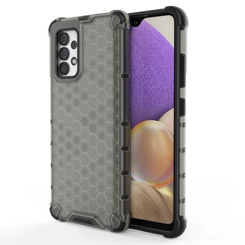 Honeycomb etui pancerny pokrowiec z żelową ramką Samsung Galaxy A03s (166,5) czarny Honeycomb etui pancerny pokrowiec z żelową ramką Samsung Galaxy A03s (166,5) czarny