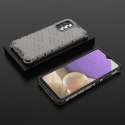 Honeycomb etui pancerny pokrowiec z żelową ramką Samsung Galaxy A03s (166,5) czarny