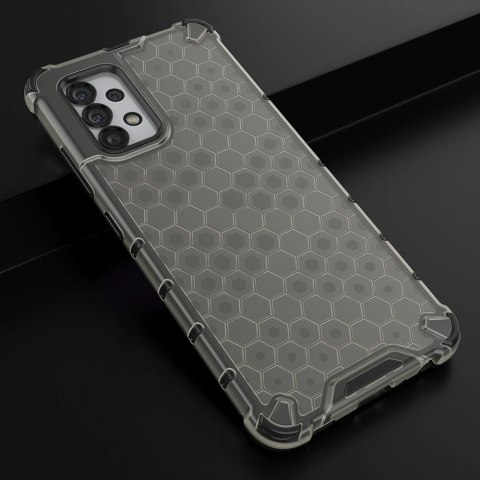 Honeycomb etui pancerny pokrowiec z żelową ramką Samsung Galaxy A03s (166,5) czarny Honeycomb etui pancerny pokrowiec z żelową ramką Samsung Galaxy A03s (166,5) czarny