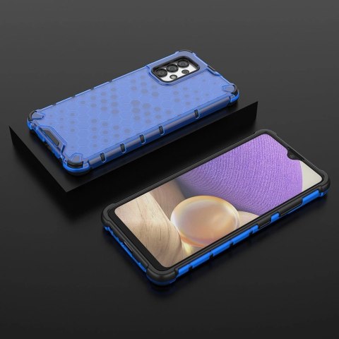 Honeycomb etui pancerny pokrowiec z żelową ramką Samsung Galaxy A03s (166,5) niebieski Honeycomb etui pancerny pokrowiec z żelową ramką Samsung Galaxy A03s (166,5) niebieski