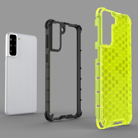 Honeycomb etui pancerny pokrowiec z żelową ramką Samsung Galaxy S22+ (S22 Plus) niebieski Honeycomb etui pancerny pokrowiec z żelową ramką Samsung Galaxy S22+ (S22 Plus) niebieski