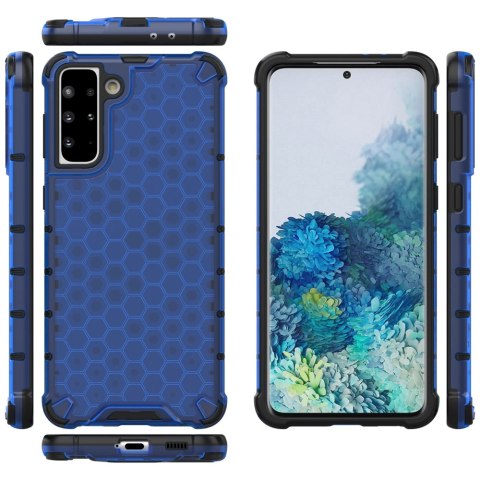 Honeycomb etui pancerny pokrowiec z żelową ramką Samsung Galaxy S22+ (S22 Plus) niebieski Honeycomb etui pancerny pokrowiec z żelową ramką Samsung Galaxy S22+ (S22 Plus) niebieski