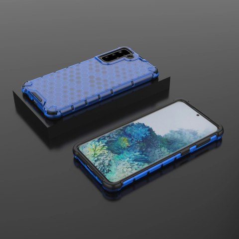 Honeycomb etui pancerny pokrowiec z żelową ramką Samsung Galaxy S22+ (S22 Plus) niebieski Honeycomb etui pancerny pokrowiec z żelową ramką Samsung Galaxy S22+ (S22 Plus) niebieski