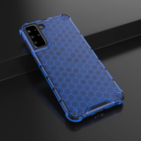 Honeycomb etui pancerny pokrowiec z żelową ramką Samsung Galaxy S22+ (S22 Plus) niebieski Honeycomb etui pancerny pokrowiec z żelową ramką Samsung Galaxy S22+ (S22 Plus) niebieski