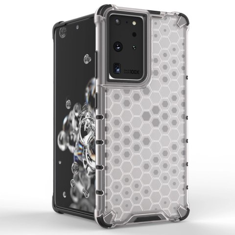 Honeycomb etui pancerny pokrowiec z żelową ramką Samsung Galaxy S22 Ultra niebieski Honeycomb etui pancerny pokrowiec z żelową ramką Samsung Galaxy S22 Ultra niebieski