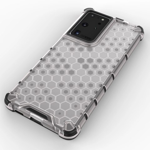 Honeycomb etui pancerny pokrowiec z żelową ramką Samsung Galaxy S22 Ultra niebieski Honeycomb etui pancerny pokrowiec z żelową ramką Samsung Galaxy S22 Ultra niebieski