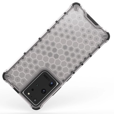 Honeycomb etui pancerny pokrowiec z żelową ramką Samsung Galaxy S22 Ultra niebieski Honeycomb etui pancerny pokrowiec z żelową ramką Samsung Galaxy S22 Ultra niebieski