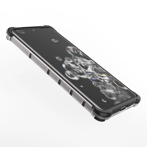 Honeycomb etui pancerny pokrowiec z żelową ramką Samsung Galaxy S22 Ultra niebieski Honeycomb etui pancerny pokrowiec z żelową ramką Samsung Galaxy S22 Ultra niebieski