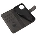 Magnet Case elegancki futerał etui pokrowiec z klapką i funkcją podstawki Honor Magic3 Pro czarny