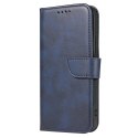 Magnet Case elegancki futerał etui pokrowiec z klapką i funkcją podstawki Poco M4 Pro 5G niebieski