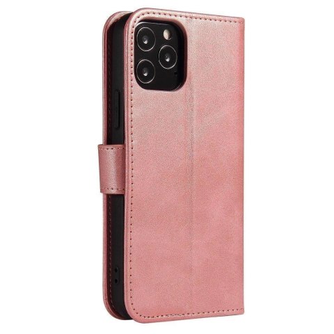 Magnet Case elegancki futerał etui pokrowiec z klapką i funkcją podstawki Samsung Galaxy A73 różowy Magnet Case elegancki futerał etui pokrowiec z klapką i funkcją podstawki Samsung Galaxy A73 różowy