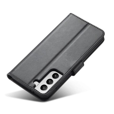 Magnet Case elegancki futerał etui pokrowiec z klapką i funkcją podstawki Samsung Galaxy S22+ (S22 Plus) czarny Magnet Case elegancki futerał etui pokrowiec z klapką i funkcją podstawki Samsung Galaxy S22+ (S22 Plus) czarny
