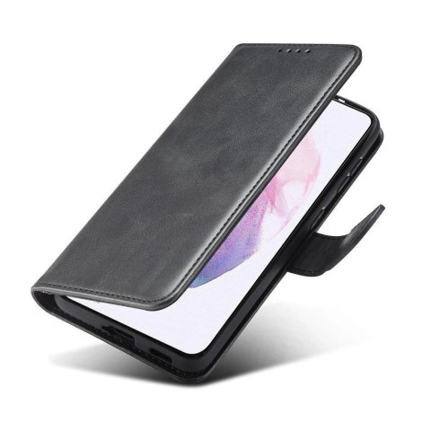 Magnet Case elegancki futerał etui pokrowiec z klapką i funkcją podstawki Samsung Galaxy S22+ (S22 Plus) czarny Magnet Case elegancki futerał etui pokrowiec z klapką i funkcją podstawki Samsung Galaxy S22+ (S22 Plus) czarny