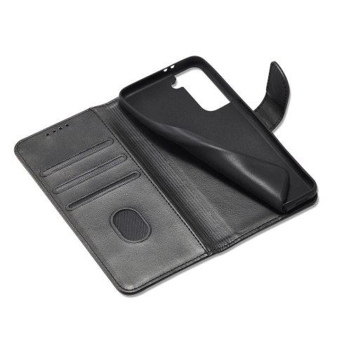 Magnet Case elegancki futerał etui pokrowiec z klapką i funkcją podstawki Samsung Galaxy S22+ (S22 Plus) czarny Magnet Case elegancki futerał etui pokrowiec z klapką i funkcją podstawki Samsung Galaxy S22+ (S22 Plus) czarny