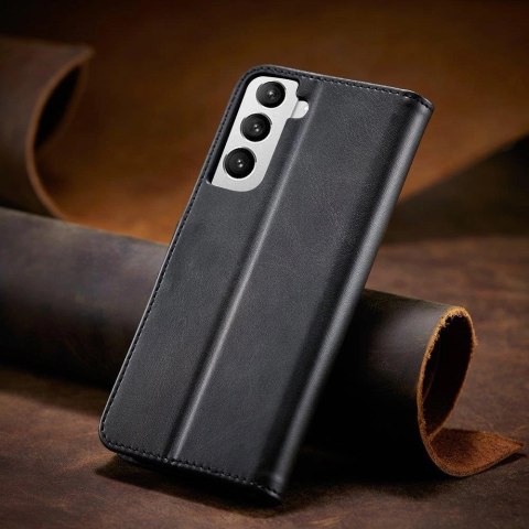 Magnet Case elegancki futerał etui pokrowiec z klapką i funkcją podstawki Samsung Galaxy S22+ (S22 Plus) czarny Magnet Case elegancki futerał etui pokrowiec z klapką i funkcją podstawki Samsung Galaxy S22+ (S22 Plus) czarny