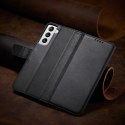 Magnet Case elegancki futerał etui pokrowiec z klapką i funkcją podstawki Samsung Galaxy S22+ (S22 Plus) czarny