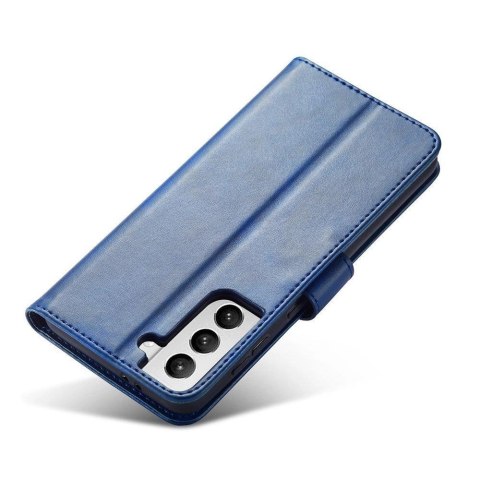 Magnet Case elegancki futerał etui pokrowiec z klapką i funkcją podstawki Samsung Galaxy S22+ (S22 Plus) niebieski Magnet Case elegancki futerał etui pokrowiec z klapką i funkcją podstawki Samsung Galaxy S22+ (S22 Plus) niebieski