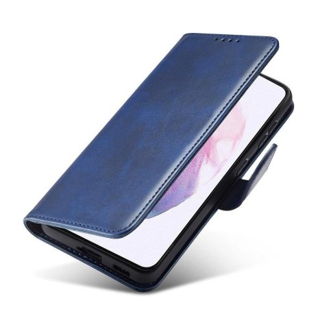 Magnet Case elegancki futerał etui pokrowiec z klapką i funkcją podstawki Samsung Galaxy S22+ (S22 Plus) niebieski Magnet Case elegancki futerał etui pokrowiec z klapką i funkcją podstawki Samsung Galaxy S22+ (S22 Plus) niebieski