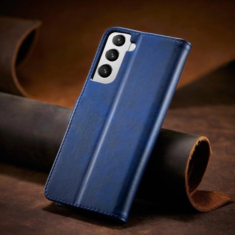 Magnet Case elegancki futerał etui pokrowiec z klapką i funkcją podstawki Samsung Galaxy S22+ (S22 Plus) niebieski Magnet Case elegancki futerał etui pokrowiec z klapką i funkcją podstawki Samsung Galaxy S22+ (S22 Plus) niebieski